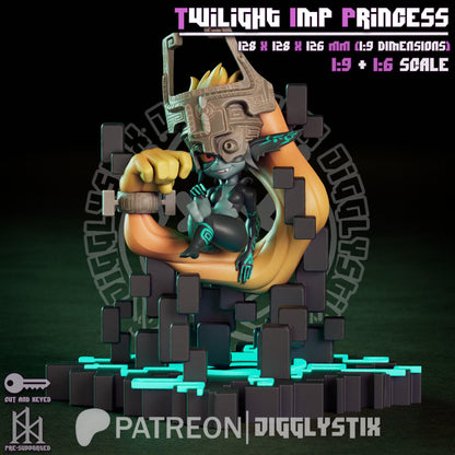 Twilight Imp Princess Miniature - by Jigglystix