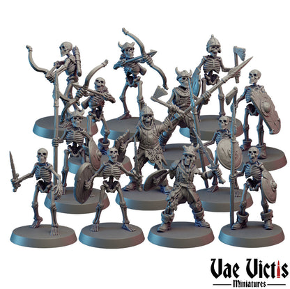 Skeleton Army Miniatures SET A - by Vae Victis Miniatures