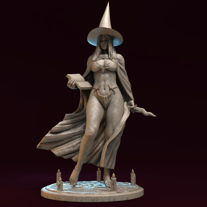 Valeesa the Witch Miniature - by Claydemon Miniatures
