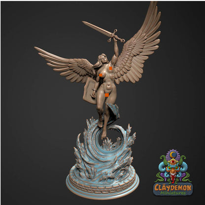 Triumphant Angel Miniature - by Claydemon Miniatures