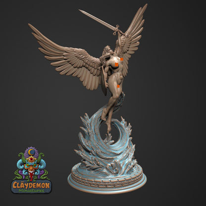 Triumphant Angel Miniature - by Claydemon Miniatures