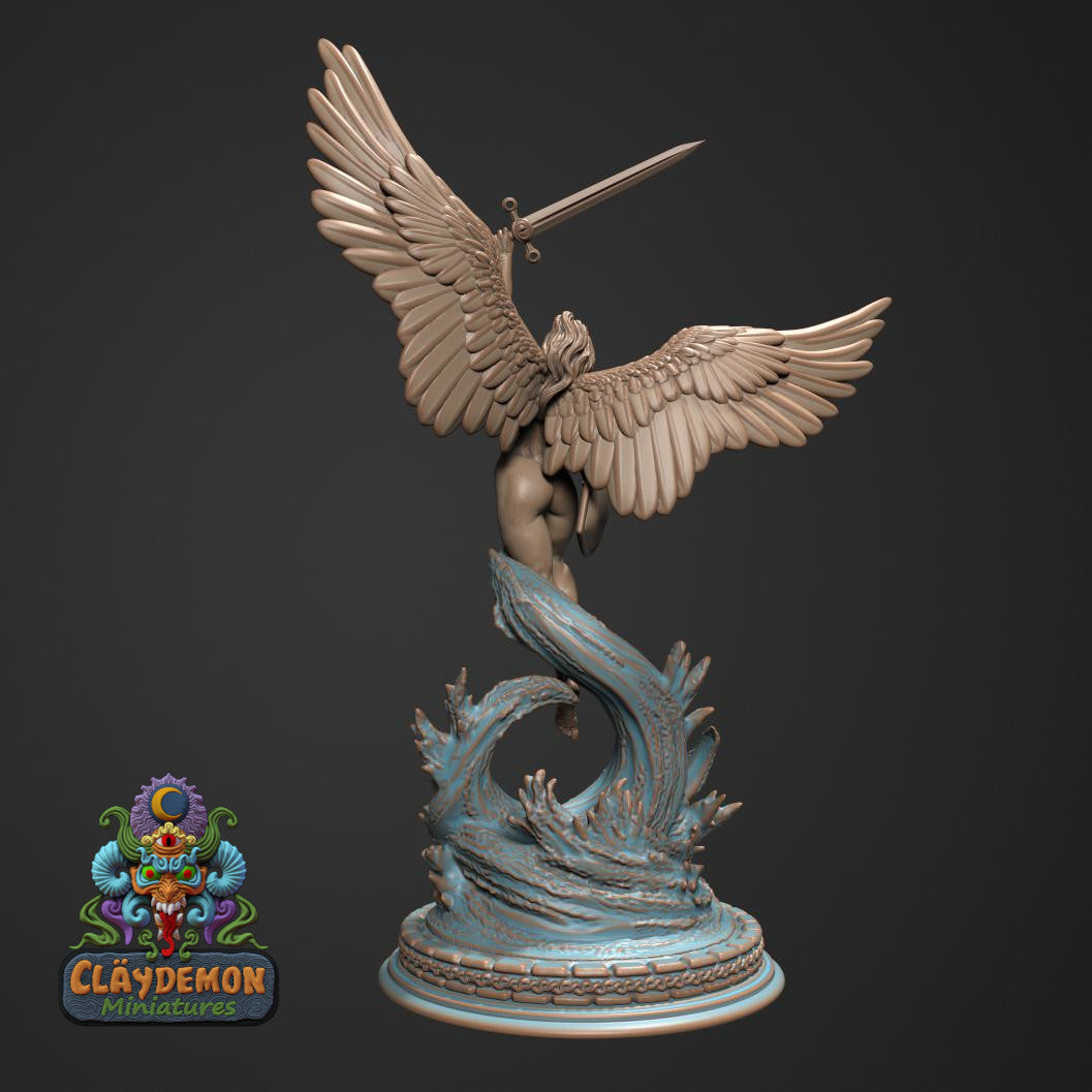 Triumphant Angel Miniature - by Claydemon Miniatures