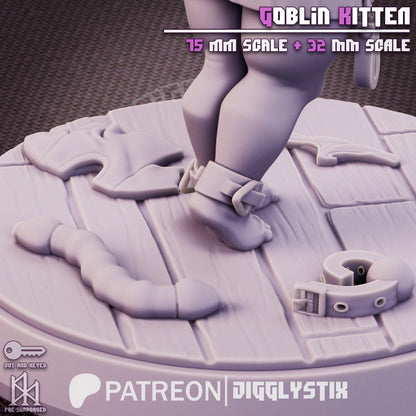 Goblin Kitten Little Miniature - by Jigglystix