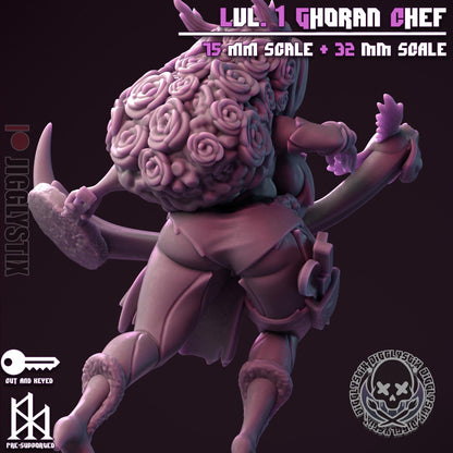 Lvl 1 Ghoran Chef Miniature - by Jigglystix