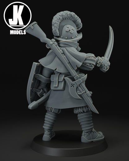 Papal Captain Swiss Guard Miniature - JK Remo Models