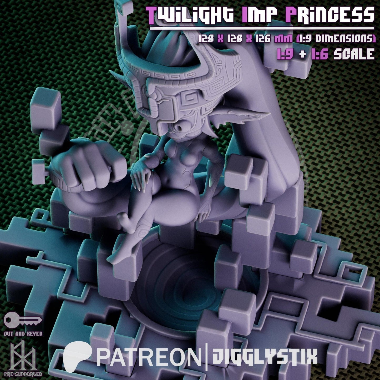 Twilight Imp Princess Miniature - by Jigglystix