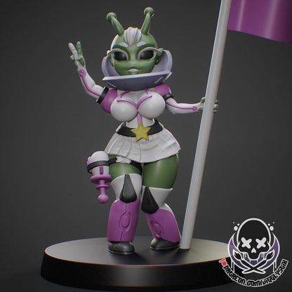 Space Exploration Alien Gobbo Miniature - by Jigglystix