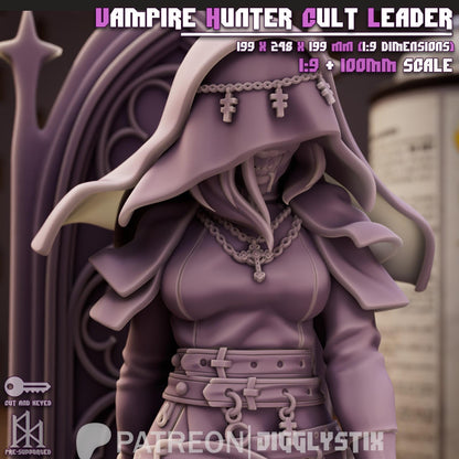 Vampire Hunter Cult Leader Miniature - by Jigglystix