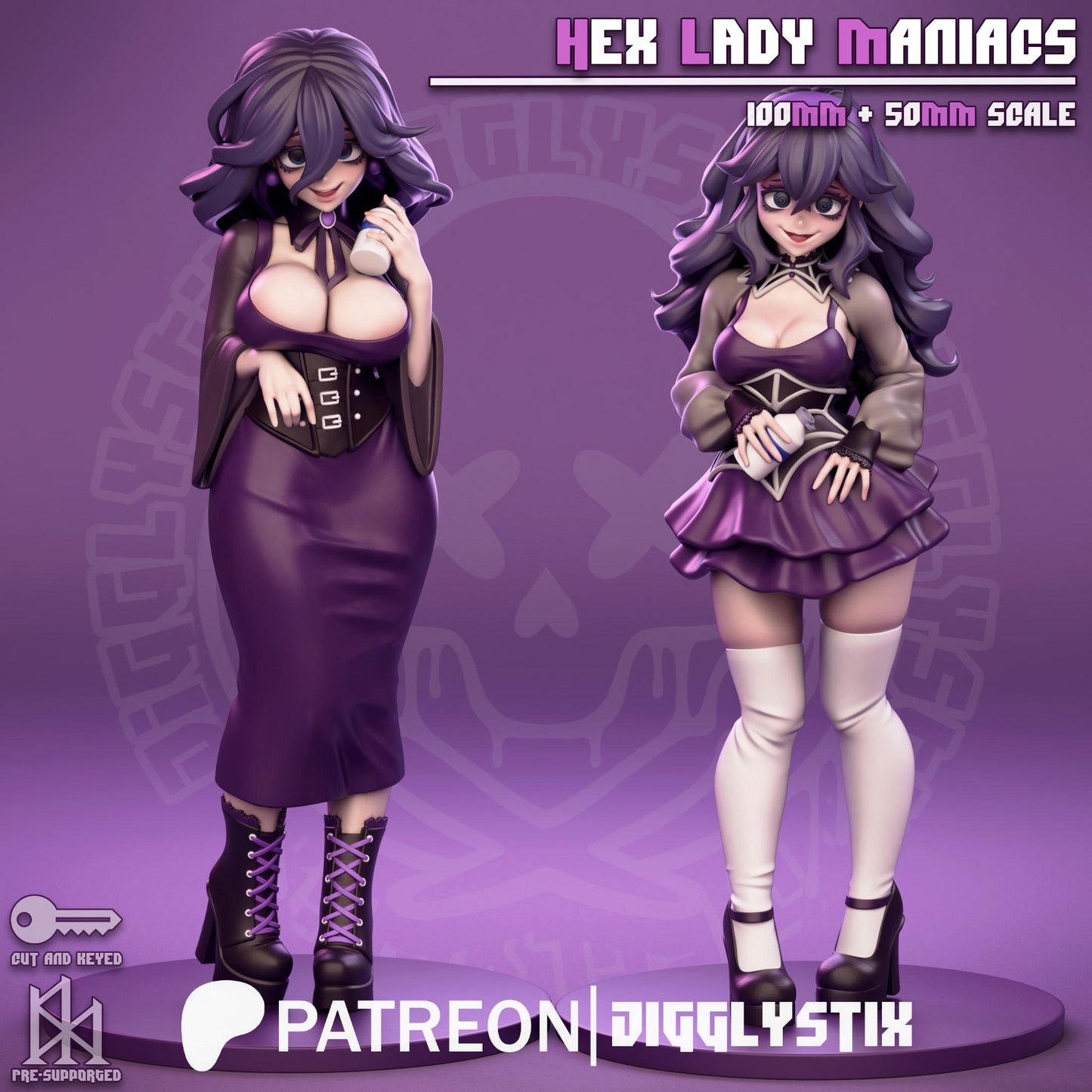 Hex Lady Maniacs Trainers Miniature - by Jigglystix