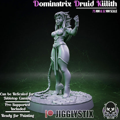 Dominatrix Druid Kiilith Miniature - by Jigglystix