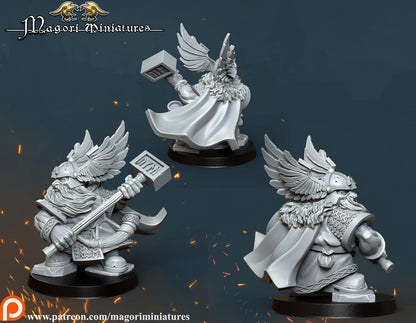 Dwarven Noble Miniature - by Magori Miniatures