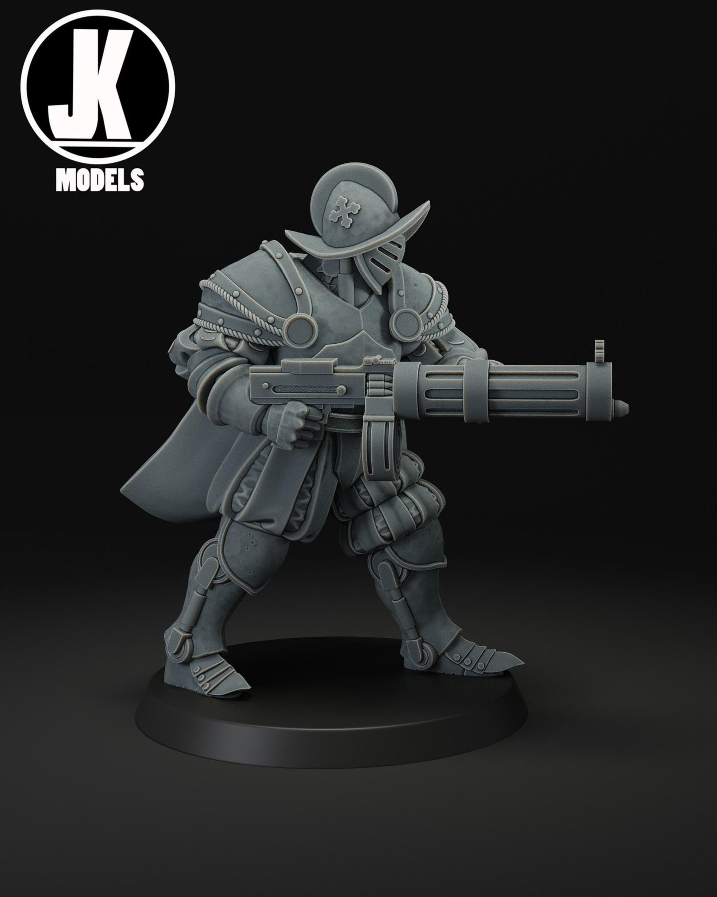Papal Heavy Infantry Machine Gun Miniature - JK Remo Models