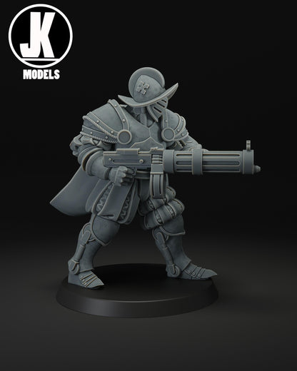 Papal Heavy Infantry Machine Gun Miniature - JK Remo Models