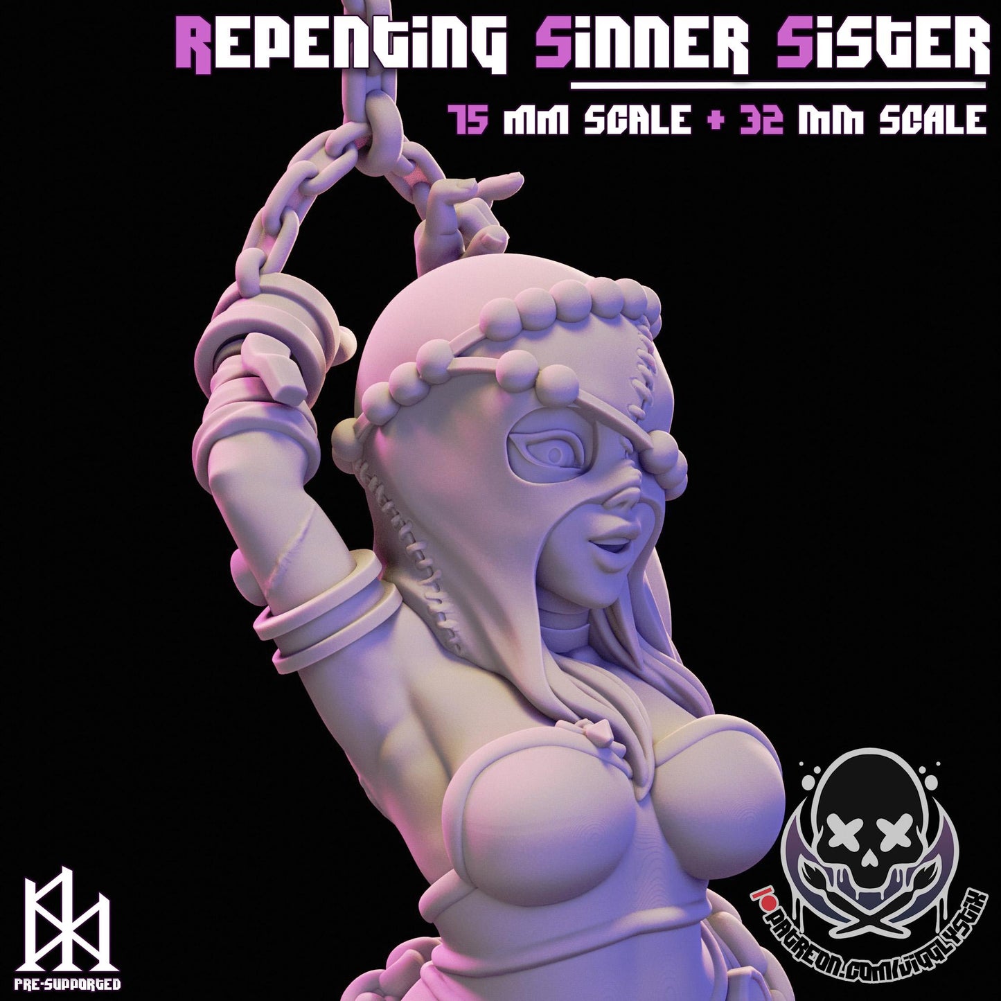 Repenting Sinner Sister Miniature - by Jigglystix