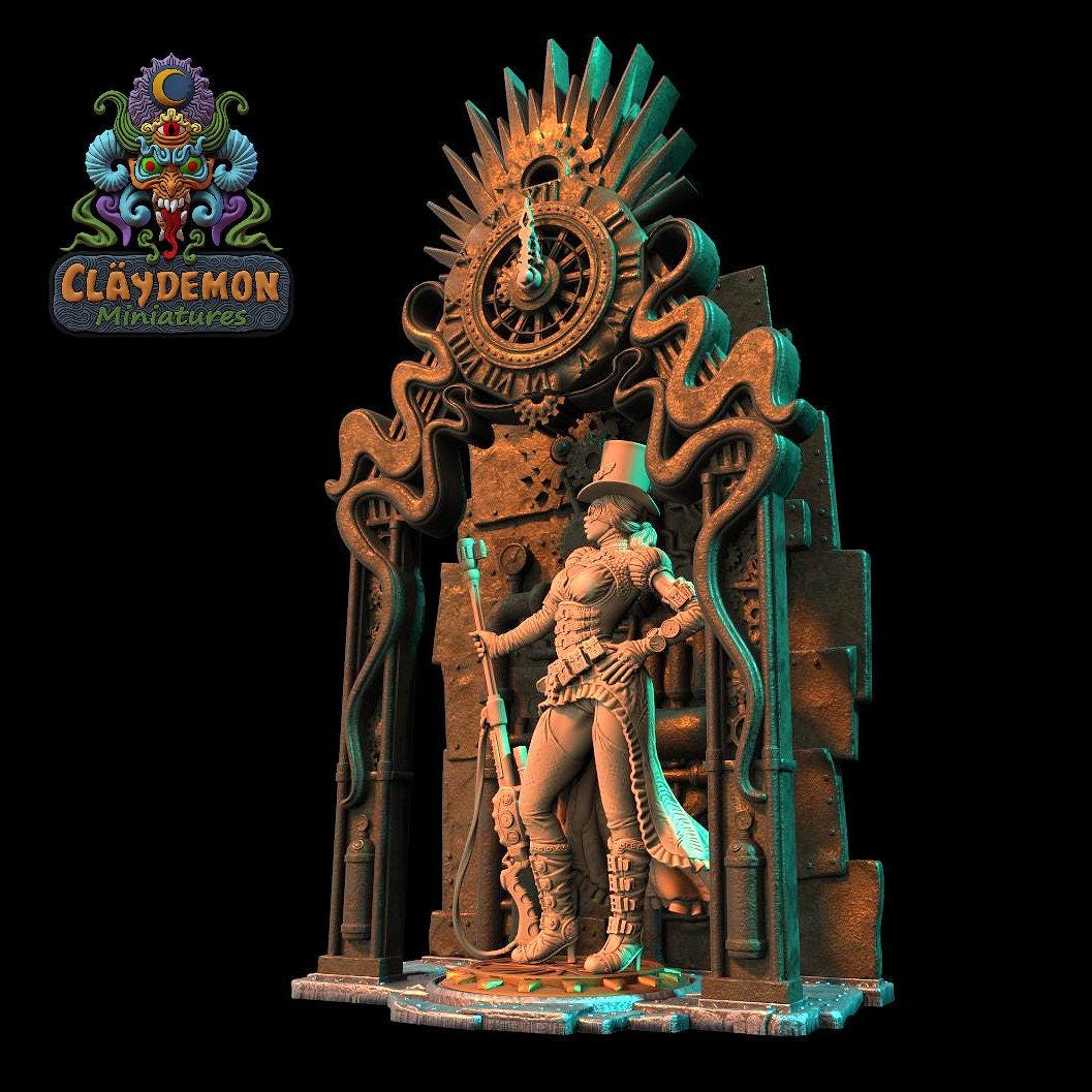 Aria the Sniper Woman Miniature - by Claydemon Miniatures
