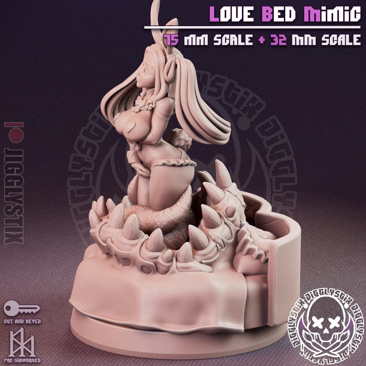 Love Bed Mimic Miniature - by Jigglystix