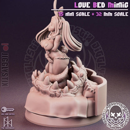 Love Bed Mimic Miniature - by Jigglystix
