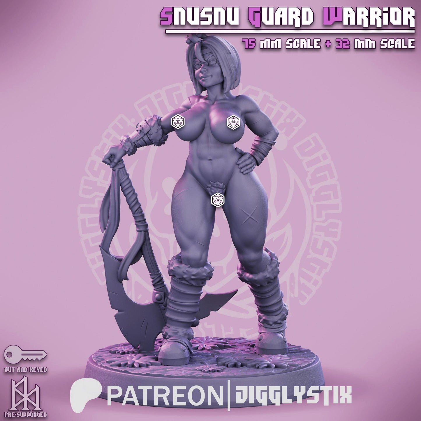 SnuSnu Guard Warrior Miniature - by Jigglystix