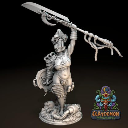 Cerise the Wasteland Champion Woman Miniature - by Claydemon Miniatures