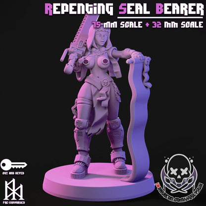 Repenting Seal Sister Miniature - by Jigglystix
