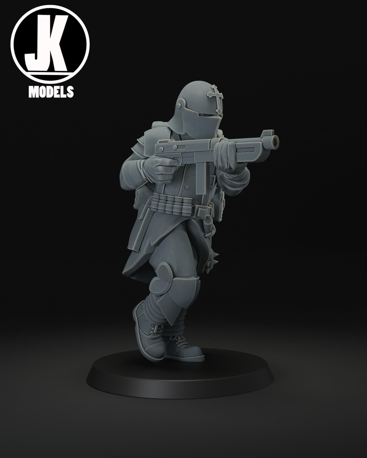 Trench Shock Trooper Running Miniature - JK Remo Models
