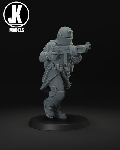 Trench Shock Trooper Running Miniature - JK Remo Models