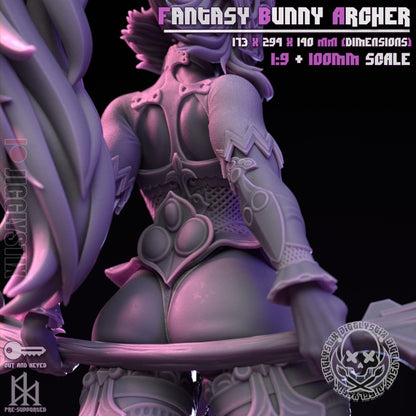 Fantasy Bunny Archer Fran Miniature - by Jigglystix