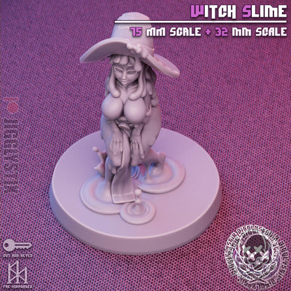 Witch Slime Girl Miniature - by Jigglystix