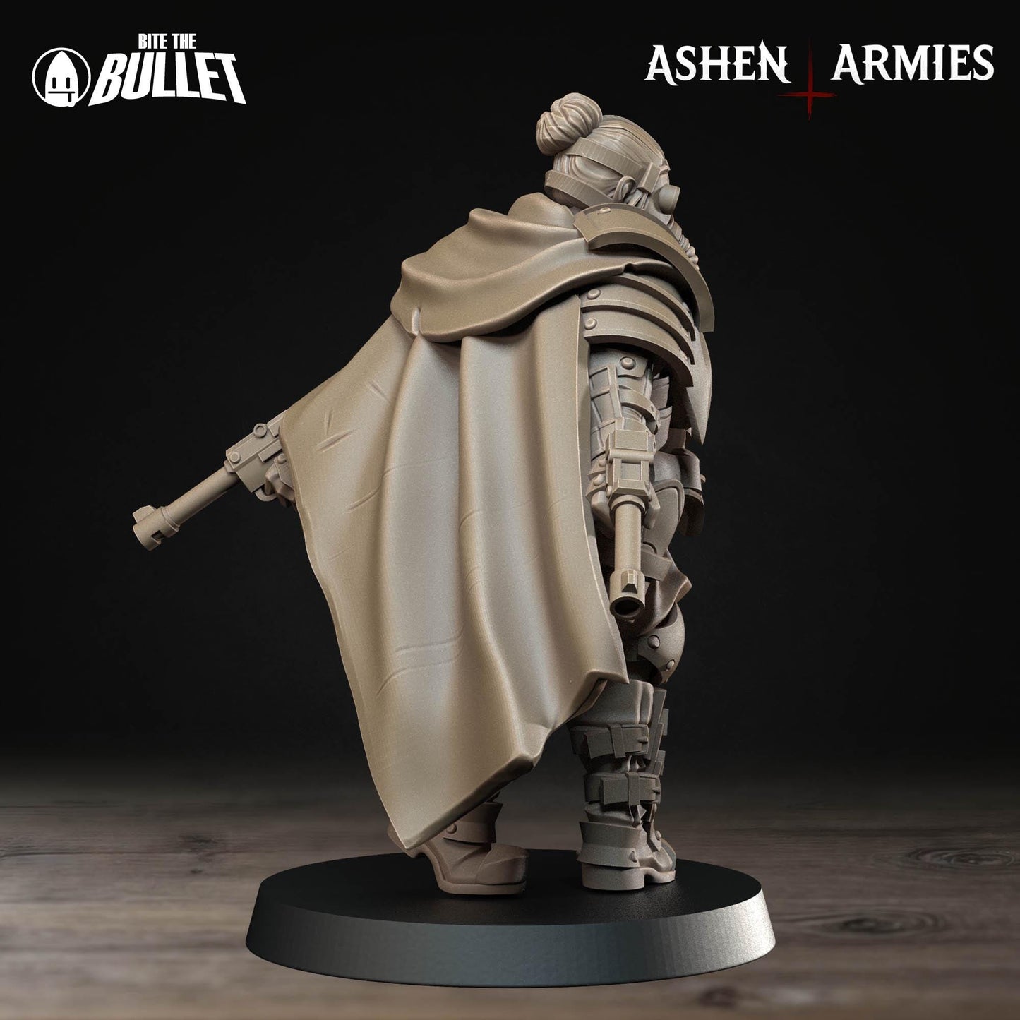 Holy Shogunate Sniper Priest Miniature - Ashen Armies by Bite the Bullet