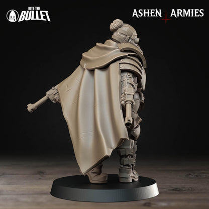 Holy Shogunate Sniper Priest Miniature - Ashen Armies by Bite the Bullet