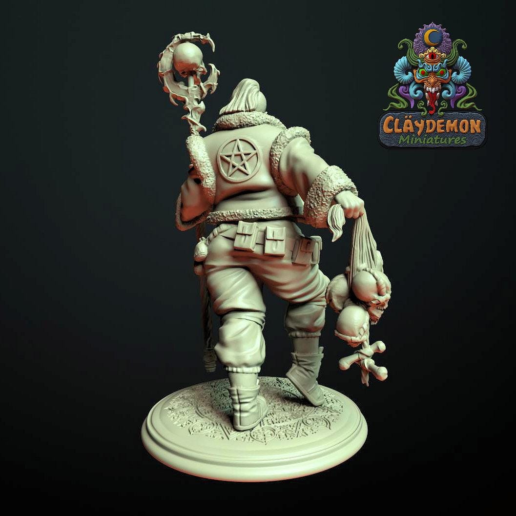 Berilla the Necromancer Woman Miniature - by Claydemon Miniatures