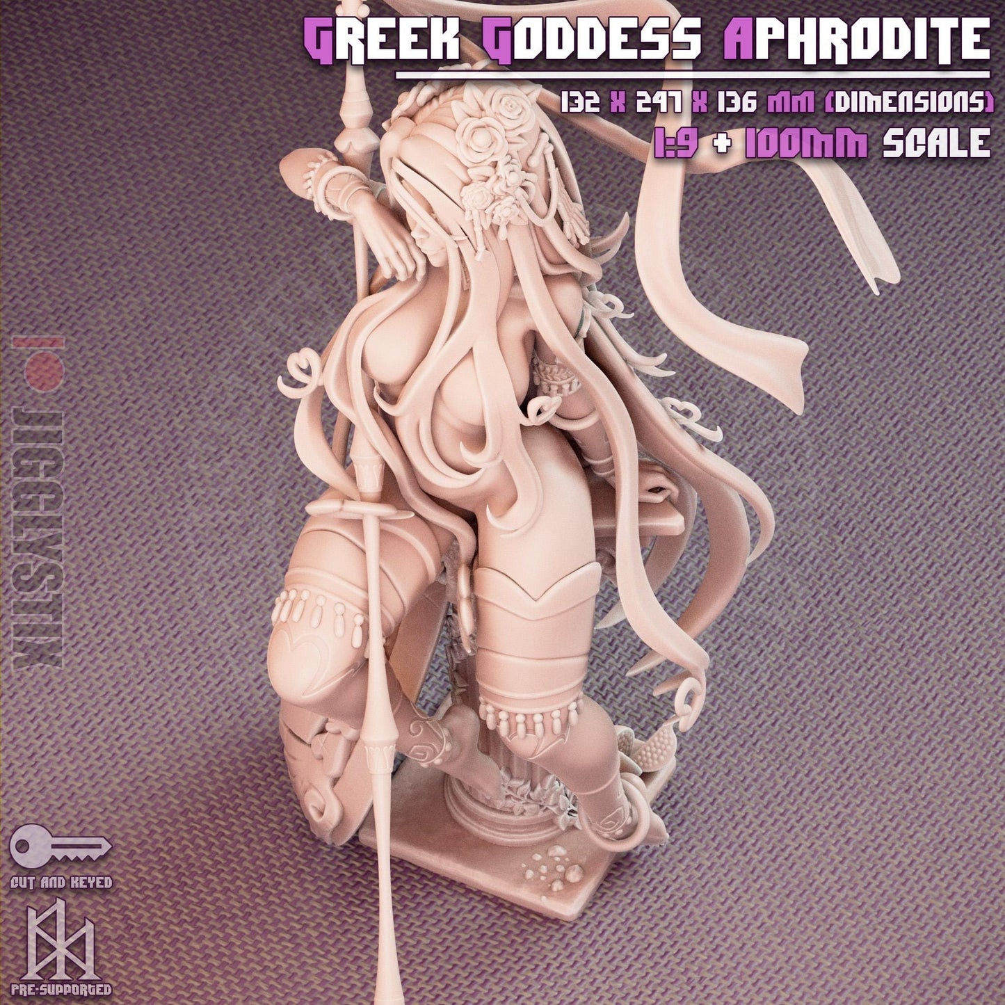 Greek Goddess Aphrodite Miniature - by Jigglystix
