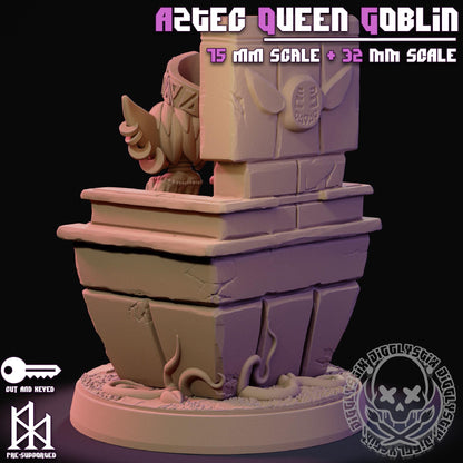 Aztec Queen Goblin Miniature - by Jigglystix