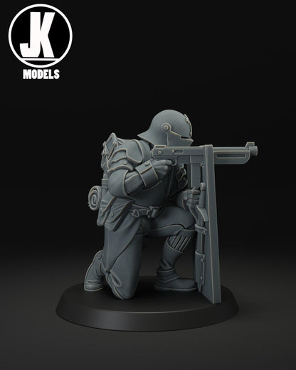 Trench Shock Trooper with shield Miniature - JK Remo Models