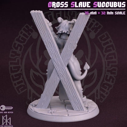 Cross Bondage Succubus Miniature - by Jigglystix