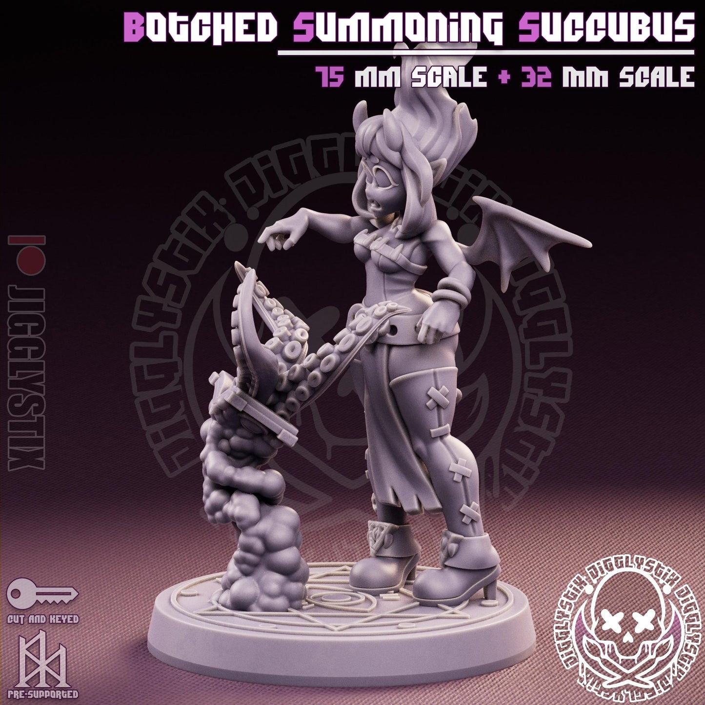 Botched Summoning Succubus Miniature - by Jigglystix