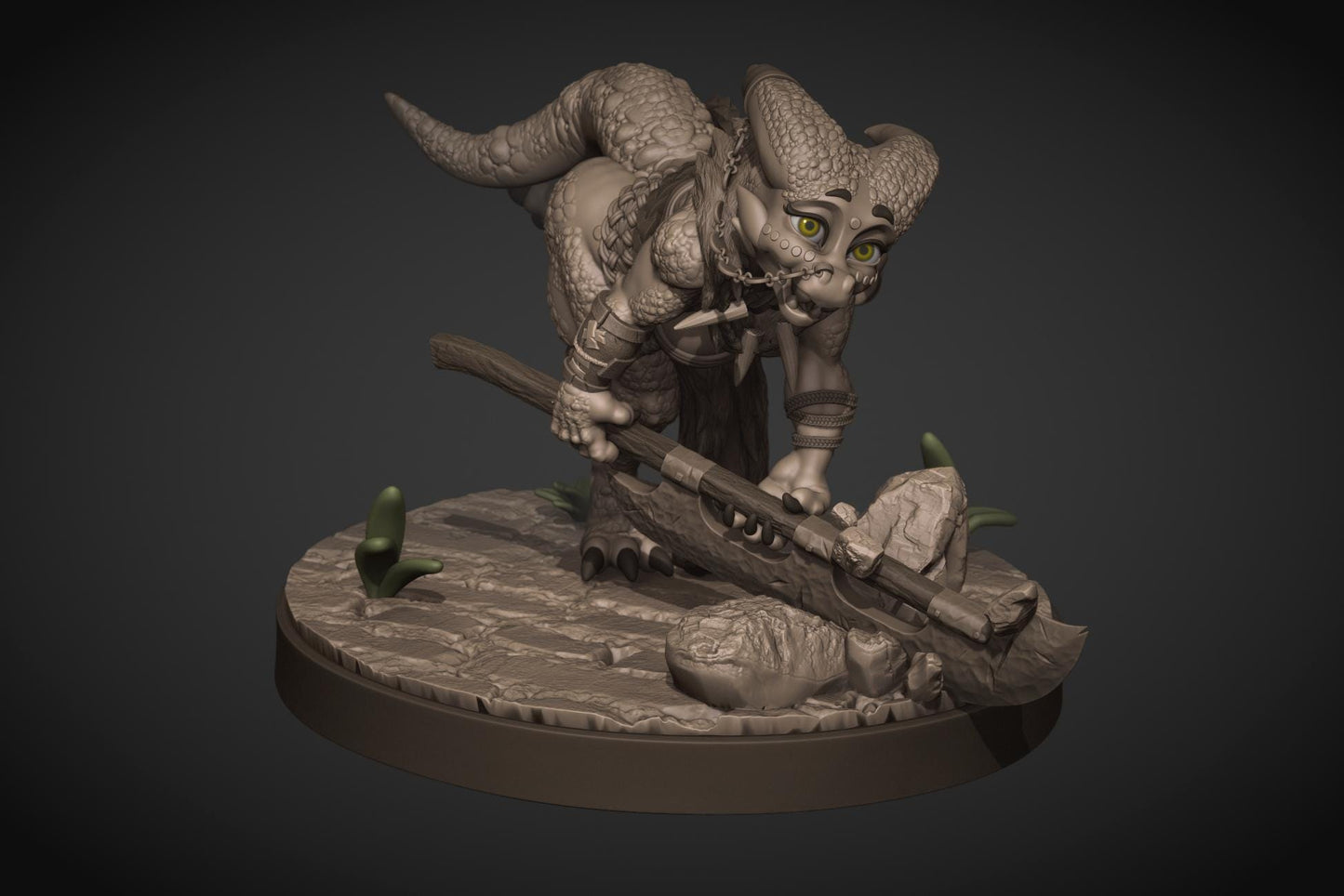 Crazed Ramshackle Kobold Miniature - by Jigglystix