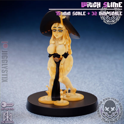 Witch Slime Girl Miniature - by Jigglystix