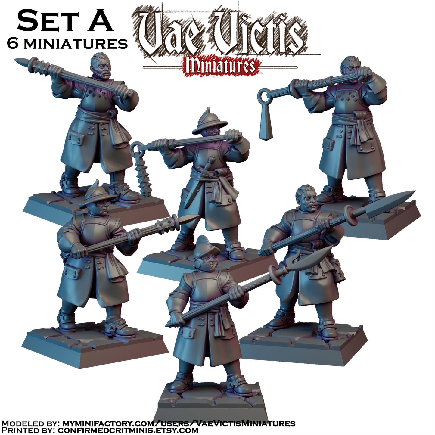 Vampire Hunter Miniatures SET A - by Vae Victis Miniatures