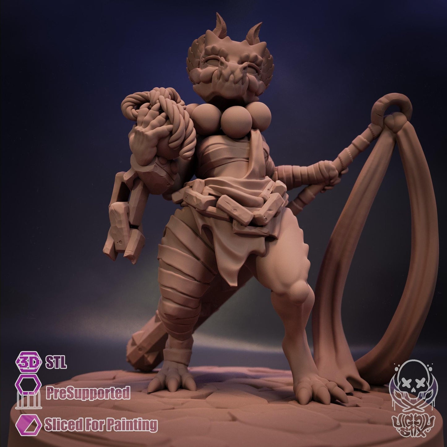 Kaiju Empress Kobold Miniature - by Jigglystix