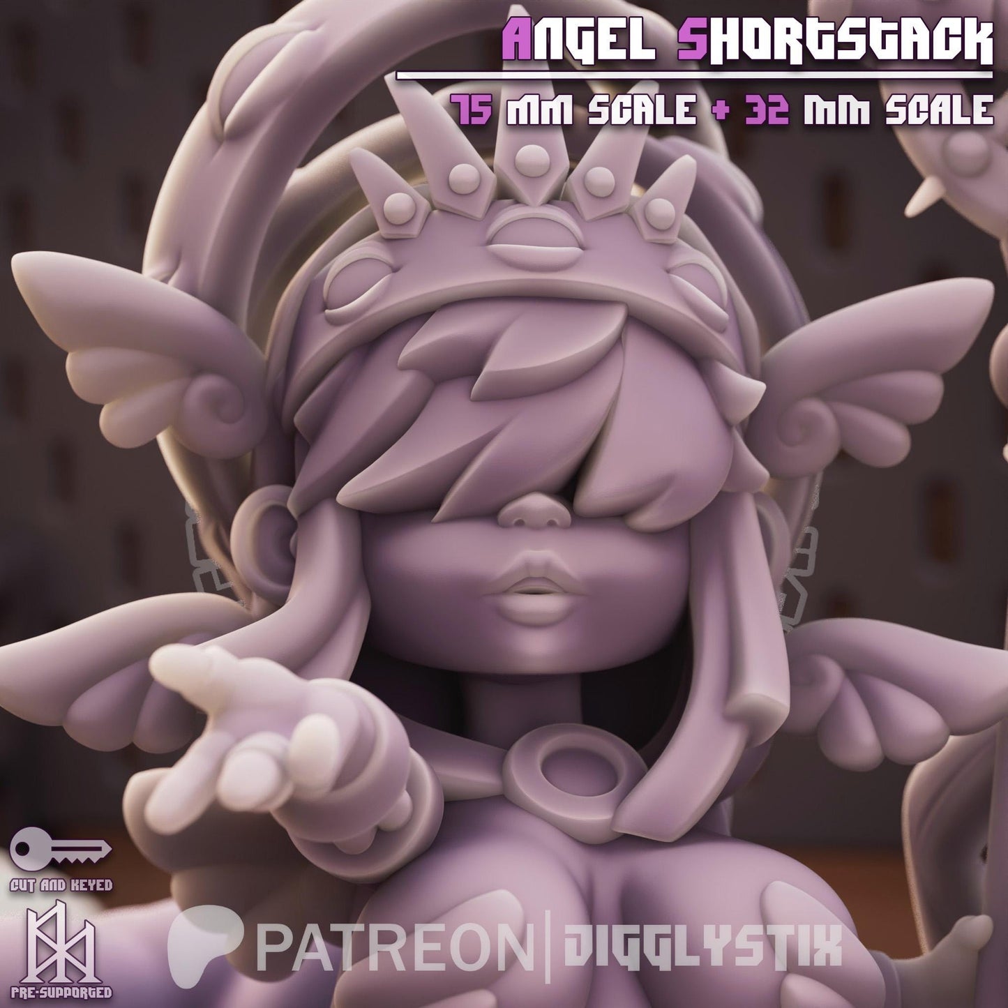 Angel Girl Shortstack Miniature - by Jigglystix