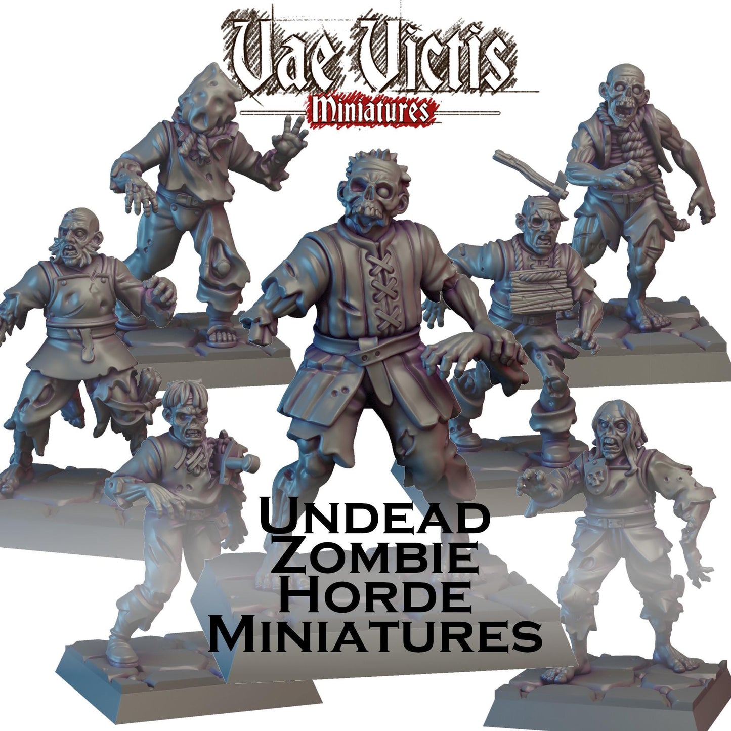 Undead Zombie Horde Miniatures - by Vae Victis Miniatures