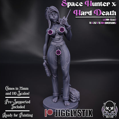 Space Bounty Hunter Death Harder Miniature - by Jigglystix