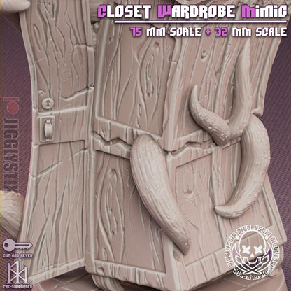 Closet Wardrobe Mimic Miniature - by Jigglystix