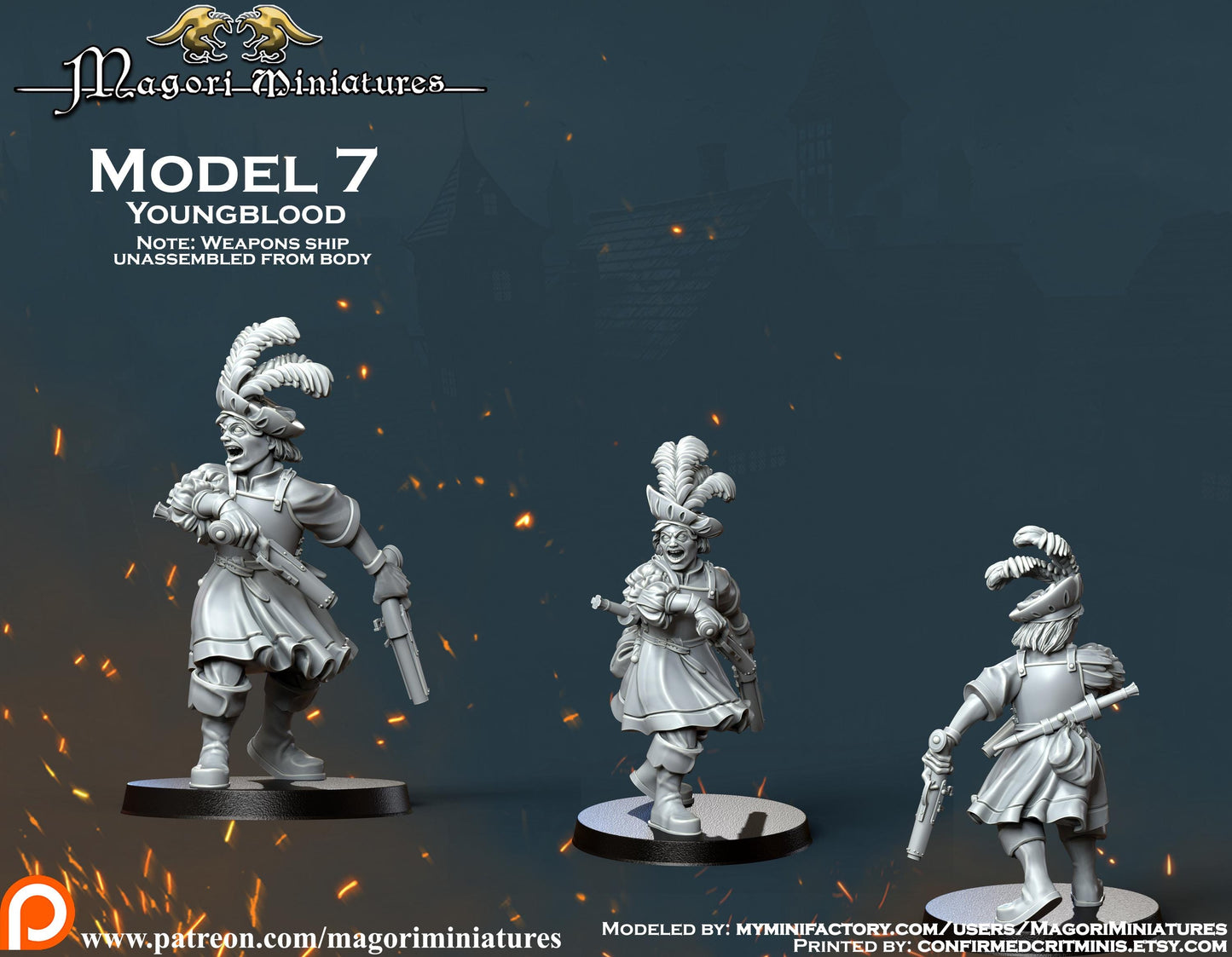 Landsknecht Mercenary Warband Miniatures SET A - by Magori Miniatures