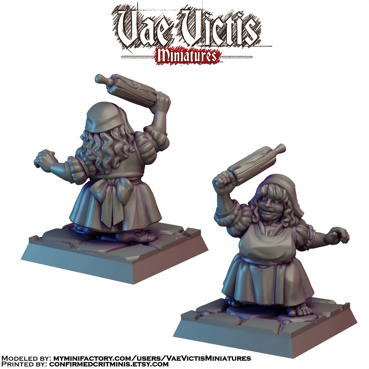 Halfling Baker Miniature - by Vae Victis Miniatures
