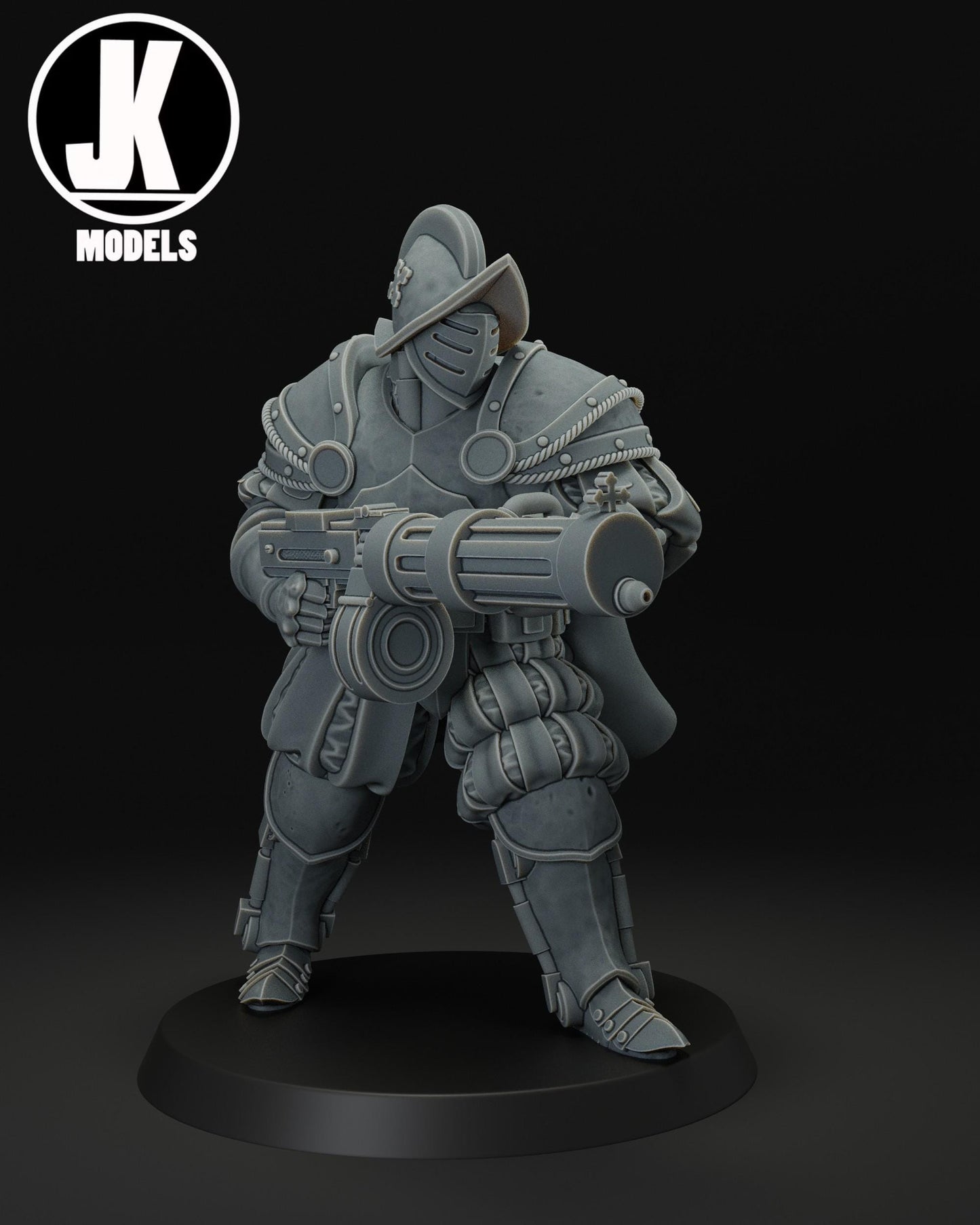 Papal Heavy Infantry Machine Gun Miniature - JK Remo Models