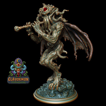 Chthonic Flutist Miniature - by Claydemon Miniatures