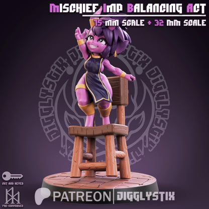 Mischief Imp Balancing Act Miniature - by Jigglystix