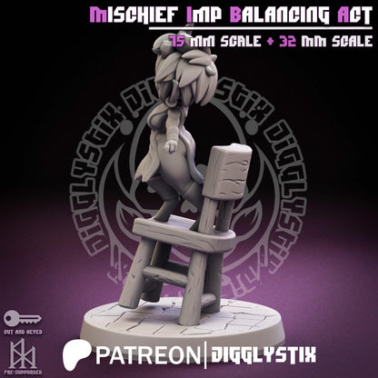 Mischief Imp Balancing Act Miniature - by Jigglystix